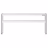 Estantería de sobremesa de acero inoxidable - 2 niveles - 1600x370mm - altura regulable