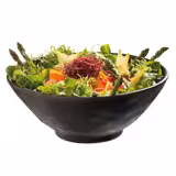 (6 buc) Bol | MARONE - Melamină - 300 ml - rotund - Ø 140 mm - stivuibil; compatibil mașină de spălat vase; nu pentru microunde; nu pentru cuptor; nu pentru flacără directă - Negru/Maroniu