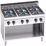 Cuisinière à gaz - 31,5 kW - 6 brûleurs