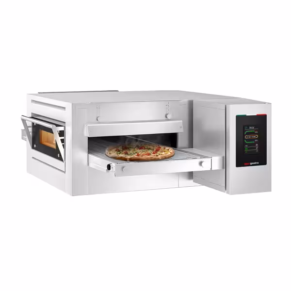 Doorloop pizzaoven - 1980x2450x720mm - tot 350°C - Touch - Bandbreedte: 1000mm