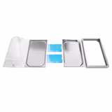 Witrynka roll-top - GN 1/1 - 540x335mm - Wysokość: 255mm - stal nierdzewna, tworzywo - z tacą GN 1/1 - z wkładami chłodzącymi