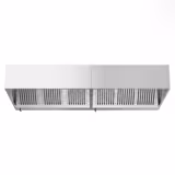 Commercial Wall-Mounted Extractor Hood - 3000mm - with Baffle Filters & Lighting