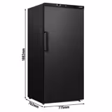 Armadio refrigerato professionale ECO - 600L - Statico - 1 porta - con 5 griglie - Nero