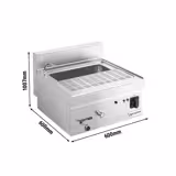 Cuocipasta professionale elettrico da banco - 28 litri - 9,0kW - con rubinetto di carico - Linea 600