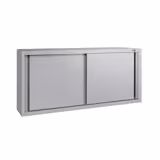 Armário de parede em aço inoxidável ECO - 1600mm - com porta deslizante - 650mm de altura