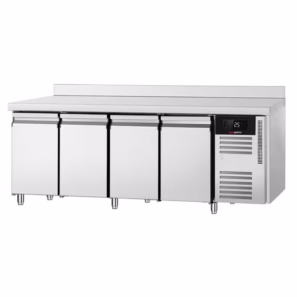 Kühltisch ECO - 2230x700mm - mit 4 Türen - mit Aufkantung & modernem Display