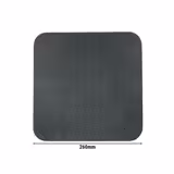 (6 pcs) SELTMANN WEIDEN | Coupe Side Plates – Ø 260 mm – porcelain – dishwasher-safe – square – anthracite
