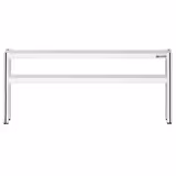 RVS etagère - dubbel - 1800x370mm - in hoogte verstelbaar