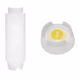 (6 stuks) FIFO knijpfles FIFO - met siliconenmembraan - medium - 946ml - met schroefdop & afsluitdop - wit