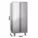Armario de cubertería 0,8 m - con 2 puertas batientes 1,8 m de alto