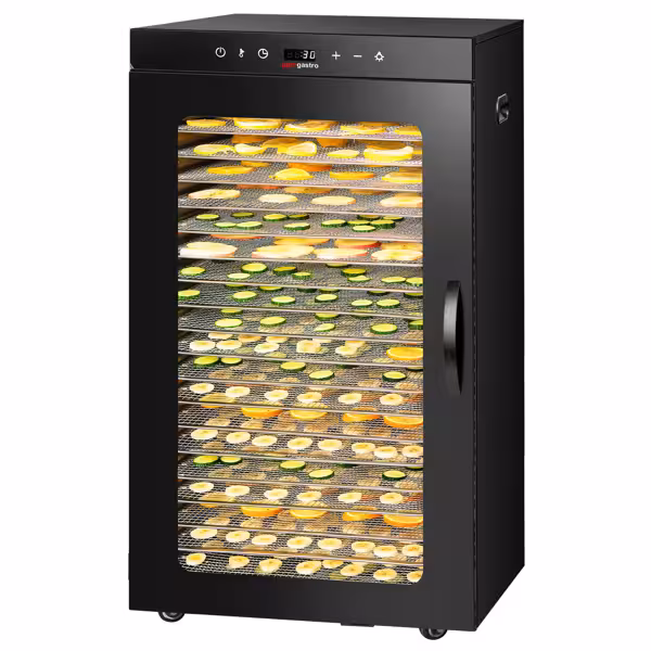 Food Dehydrator - with 20 Shelves - Stainless Steel - Digital Timer - 2kW