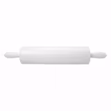 Adjustable Dough Roller Rolling Pin – Thickness Rings - 45 cm length - white plastic