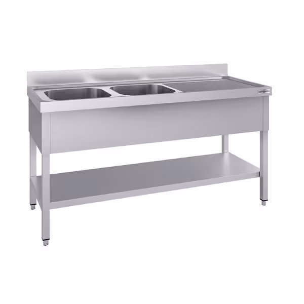 Diskbänk ECO 1,8m - 2 Ho vänster L 50 x B 40 x D 25 cm