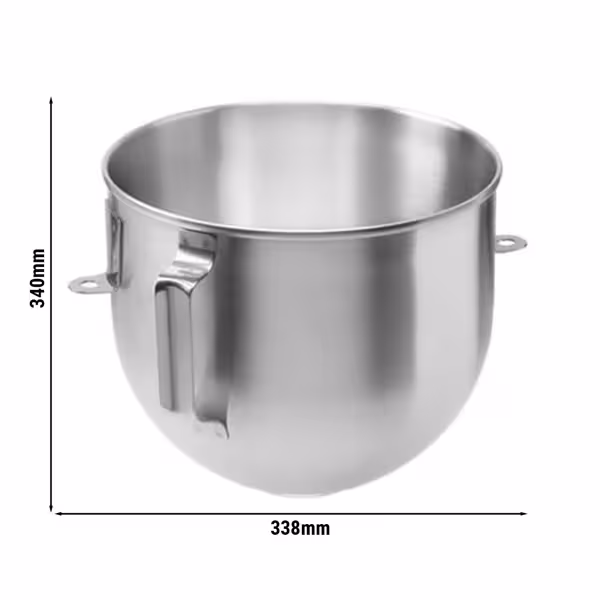 Replacement Bowl for Planetary Mixer - Stainless Steel - 27L - Size 30 - compatible with PRMH30, PRMSH30