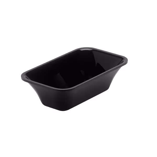 Display Bowl - Plastic - GN 1/9 - 176x108x50mm - Black - rectangular