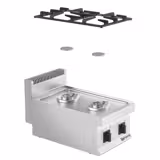 موقد غاز MARIO 600 - 400x600x430mm - 7 kW - 2 شعلات