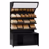 Bread Display Unit MADRID - 1200mm - with 3 shelves - matt black