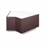 Banco cassa angolare Serie RIGA - 1365x990mm - 45° Interno