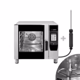 Elettrico - Forno combinato a vapore - Touch screen - 7" display TFT touch - 5x GN 1/1 - incl. Sistema di lavaggio & Sonda al cuore