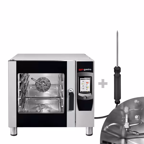 Commercial Electric Combi Oven- Touchscreen Controls - 7" touchscreen - 5x GN 1/1 - incl. Automatic washing system & Core temperature probe