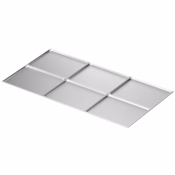(6 stuks) RVS GN-bak GN 2/1 - Diepte: 20mm