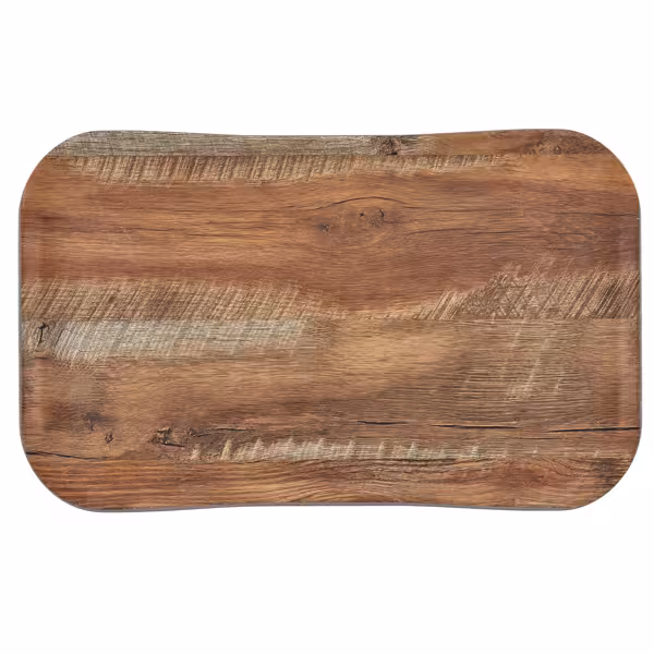 (12 Stück) CAMBRO | CENTURY™ - Fiberglas Tablett - GN 1/1 - Holzoptik Eiche braun - glatt
