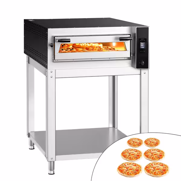 Elektro Pizzaofen - 6x 35cm (Tief) - Digital - inkl. Untergestell