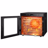 Dörrgerät / Dörrautomat - mit 10 Ablagen - Schwarz - 800 Watt