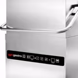 Lave-vaisselle à capot – Numérique – 8,7 kW – avec récupération de chaleur, pompe de détergent, de rinçage et de vidange – avec table d’entrée à gauche et table de sortie à droite incluses