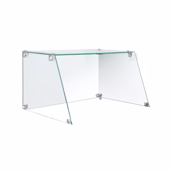 Skleněný nástavec - 460x325x250 mm - sklo | transparentní | hranatý - pro gril na hotdogy - kompatibilní s HDGJ7N