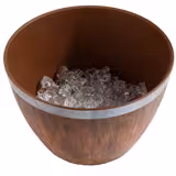 (6 pz) Ciotola - in Melamina - 4,5L - quadra - 250x250x160mm - impilabile - Marrone