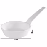 (48 stycken) Skål - MINI – Melamin – 70 ml – Ø 85 mm – med stilk – Vit