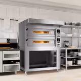 Elektro Pizzaofen - 9+9x 33cm - Manuell - inkl. Haube & Untergestell