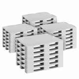 (24 pcs) - Euro Pallet 1200x800mm - Hygienic ABS Plastic - Load Capacity: 4000kg - Grey