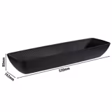(6 Stück) GN-Schale 2/4 - NERO - Melamin - 3,5 Liter - Tiefe: 80mm