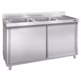 Evier PREMIUM - 1800x700mm - avec 2 bacs à gauche