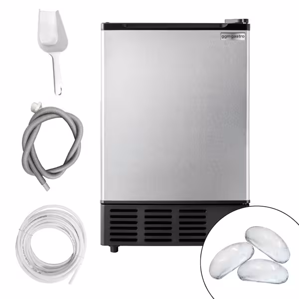 Ice cube machine - half round - 6kg/24h