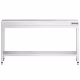 Nerezový pracovní stůl PREMIUM - 2000x600 mm - se spodní policí & s vyztuženou pracovní deskou