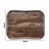 (12 komada) CAMBRO | CENTURY™ - Pladanj od stakloplastike - GN 1/2 - Drveni izgled svijetlog maslinovog drveta - Glatko