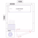 Aluminium Grundregal - 1195x1800mm - Tragkraft: 600 kg