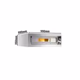 Electric Deck Pizza Oven - Single Deck - Refractory Stone Deck - 4 - Ø 33cm (13") - Mechanical Controls - up to 400°C