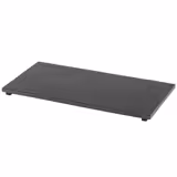 (6 szt.) Płyta łupkowa - GN 1/3 - VALO - 325x176mm - z antypoślizgowymi nóżkami - Czarny