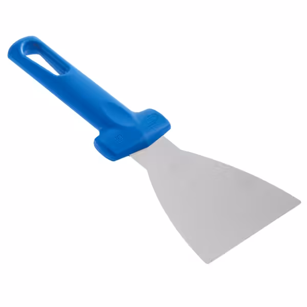 Deegschraper - RVS - Driehoekig model | Flexibel blad - 150x95mm - Kunststof greep