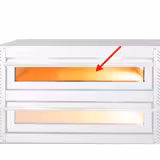 Oven Door Glass - 524x82x3mm - for PEI25, PDI25O & PDI25