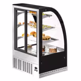 Witryna chłodnicza cukiernicza - 304L - 900mm - podwójne przeszklenie - z 3 półkami - z oświetleniem LED