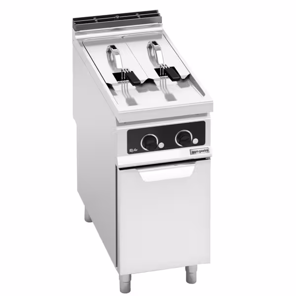 Friggitrice elettrica professionale su mobile - 7+7L - 16kW - controllo elettronico della temperatura - Bflex Digital