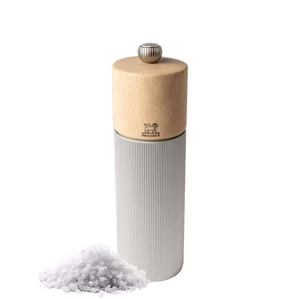 (6 Stück) PEUGEOT | LINE - Salzmühle - Holz/Aluminium - Natur - Höhe: 180mm