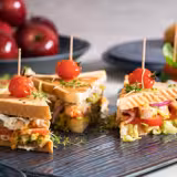 (6 ks) Mísa LOOPS - Melamin - 2 l - kulatá - Ø 310 mm - stohovatelná | vhodná do myčky | nevhodná do mikrovlnky - modrá/šedá