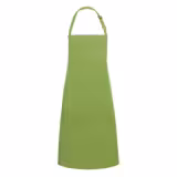 (6 Stück) KARLOWSKY | Latzschürze mit Tasche Basic - Limette