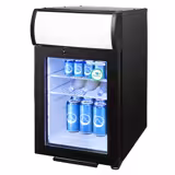 GASTRO-COOL | Minibar koelkast - 430mm - 62 liter - 1 glazen deur - Zilver